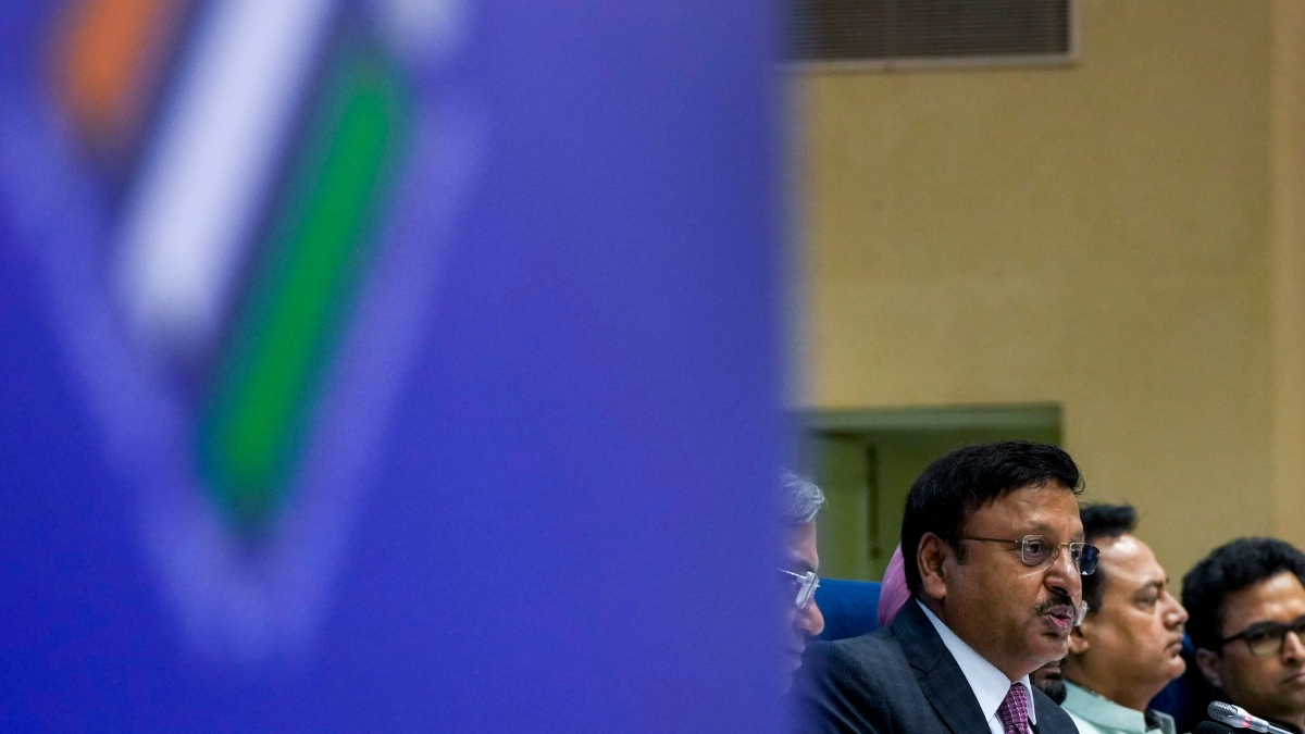 Chief Election Commissioner Rajiv Kumar pti